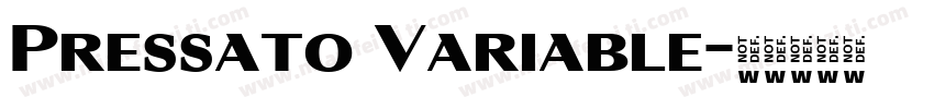 Pressato Variable字体转换